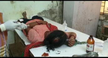 স্বামীর হাতে আক্রান্ত স্ত্রী!!