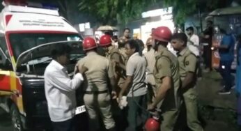 আচমকা অ্যাম্বুলেন্সে আগুন!!