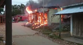 ভোররাতে বাজারে আগুন!!