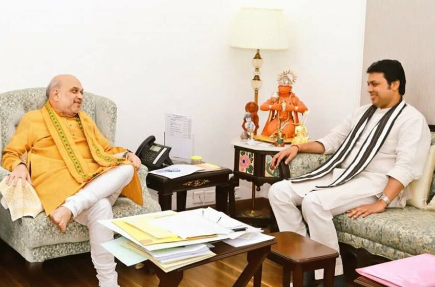 দিল্লিতে অমিত-বিপ্লব বৈঠক!!