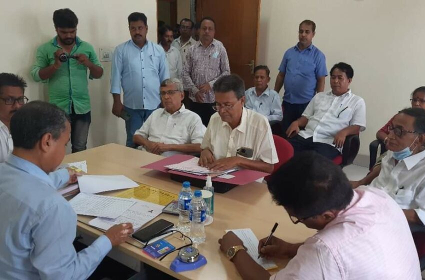 রাজ্যসভার উপভোটে মনোনয়ন জমা দিলেন ভানুলাল সাহা