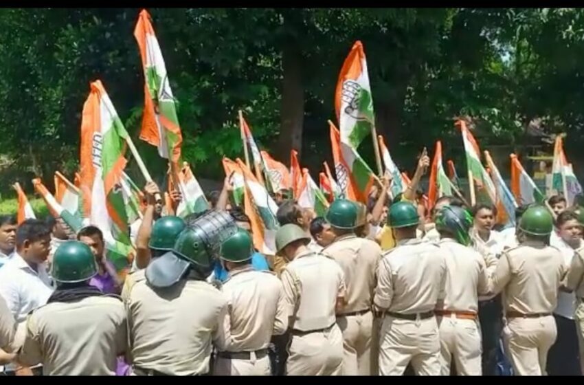 বিলোনীয়ায় কংগ্রেসের বিক্ষোভ কর্মসূচি!!