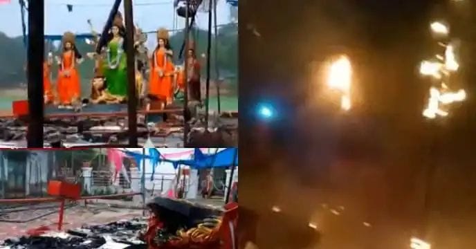  দুর্গাপুজো মণ্ডপে ভয়াবহ অগ্নিকাণ্ড, মৃত্যু ৫ জনের!!!
