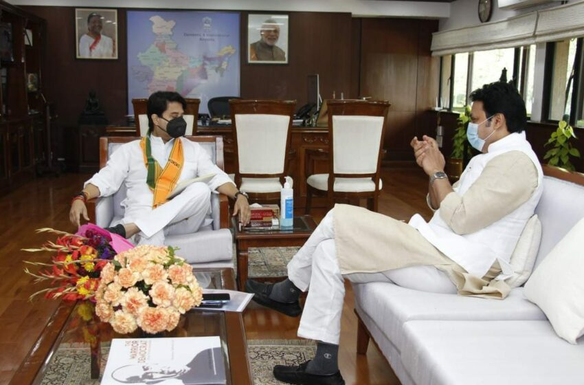 কৈলাসহর এয়ারপোর্ট ইস্যুতে ফের সিন্ধিয়া সাক্ষাতে বিপ্লব