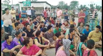 পুলিশ বনাম বিজেপি’র কাজিয়ায় উত্তপ্ত নূতনবাজার!!