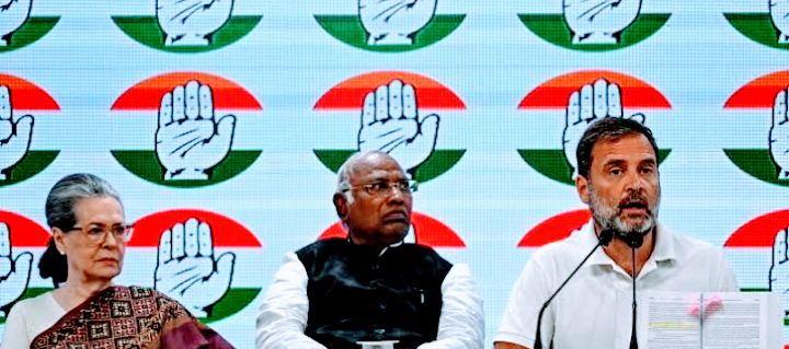  ইন্ডিয়া জোটের মহাসমাবেশ দিল্লীর রামলীলা ময়দানে!!