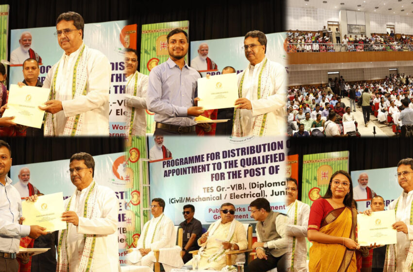  ১৮৪ জন জুনিয়র ইঞ্জিনীয়ারকে অফার,রাজ্যের উন্নয়নকে সচল রাখতেই চাকরি: মুখ্যমন্ত্রী!!