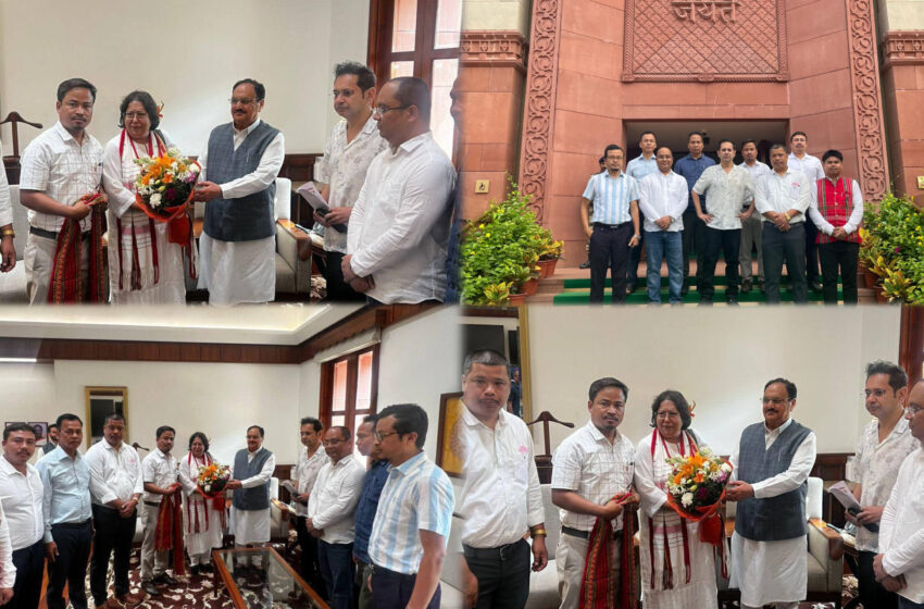  ত্রিপাক্ষিক চুক্তি ইস্যুতে নাড্ডা সকাশে মথার প্রতিনিধি দল!!