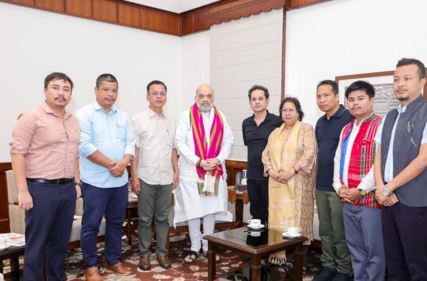  ত্রিপাক্ষিক চুক্তি ইস্যুতে অমিত শাহর দরবারে তিপ্রা মথা!!