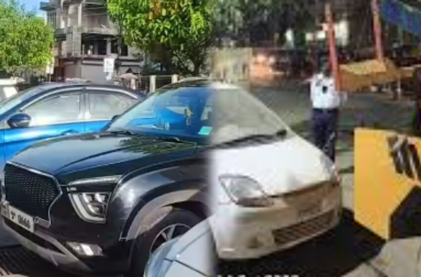  শহরের গলিরাস্তাতে বেআইনি পার্কিং,লোকদেখানো অভিযান করছে ট্রাফিক পুলিশ, জনমনে ক্ষোভ!!