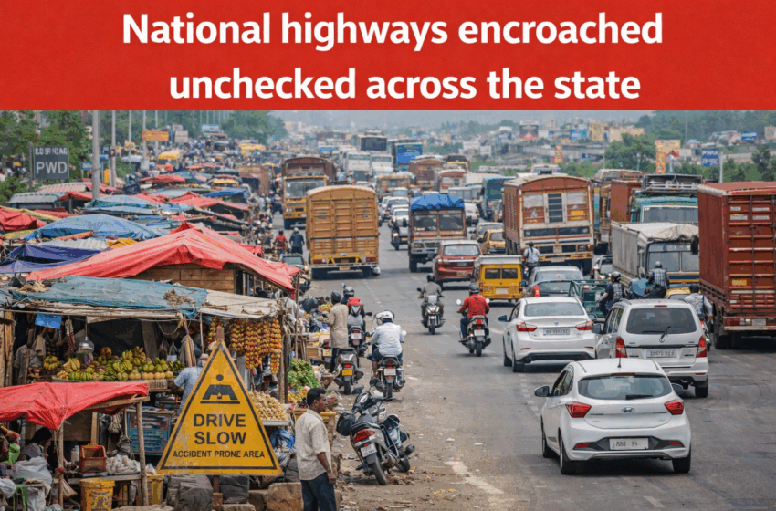  রাজ্যজুড়ে দেদার সড়ক বেদখল উধাও এনফোর্সমেন্ট ও টাস্কফোর্স!!