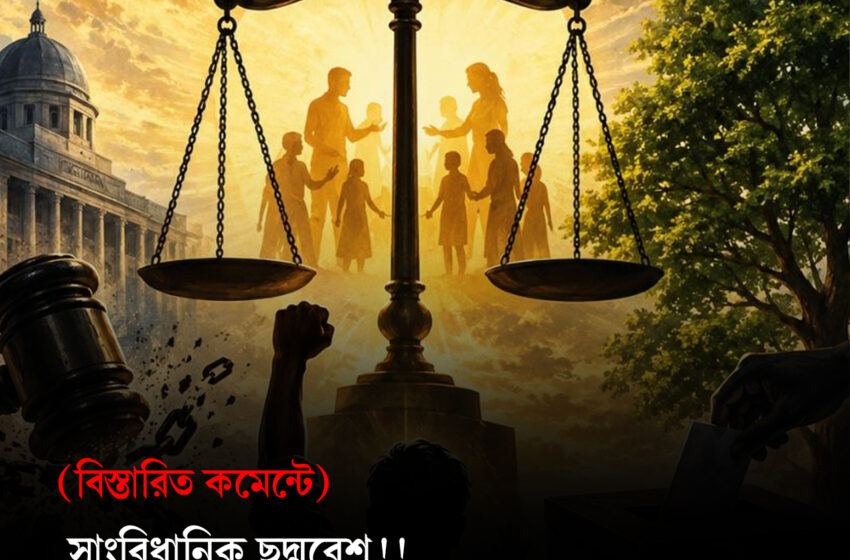  সাংবিধানিক ছদ্মবেশ!!