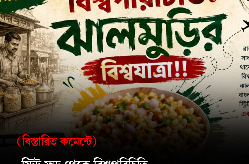  স্ট্রিট ফুড থেকে বিশ্বপরিচিতি: ঝালমুড়ির বিশ্বযাত্রা!!